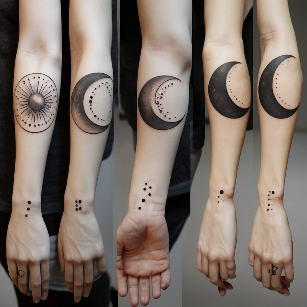 moon and stars tattoos (5)