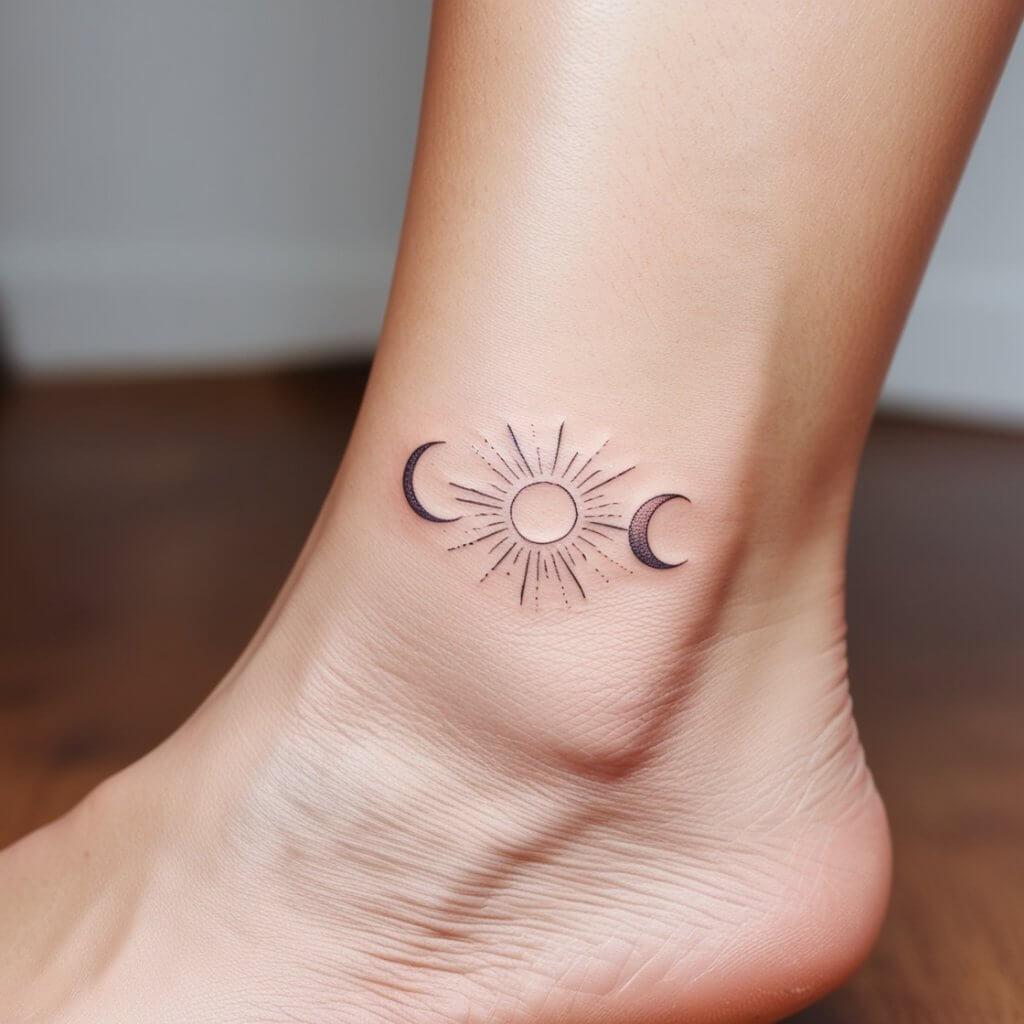 moon and stars tattoos (59)