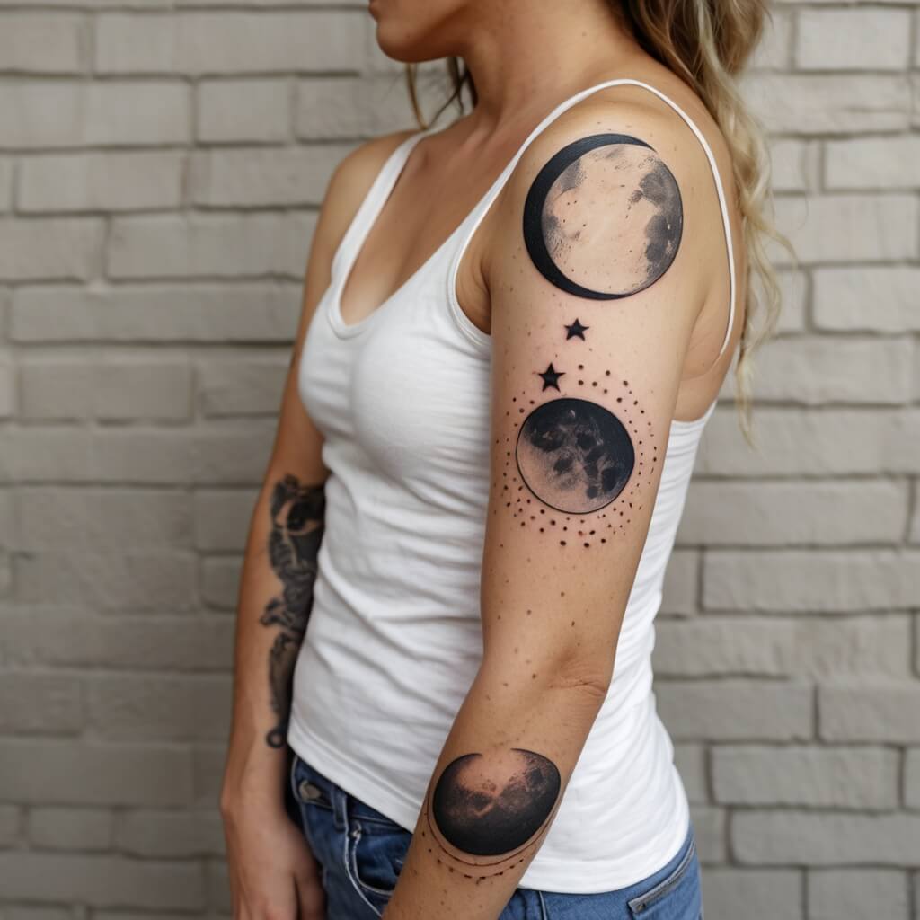 moon and stars tattoos (7)