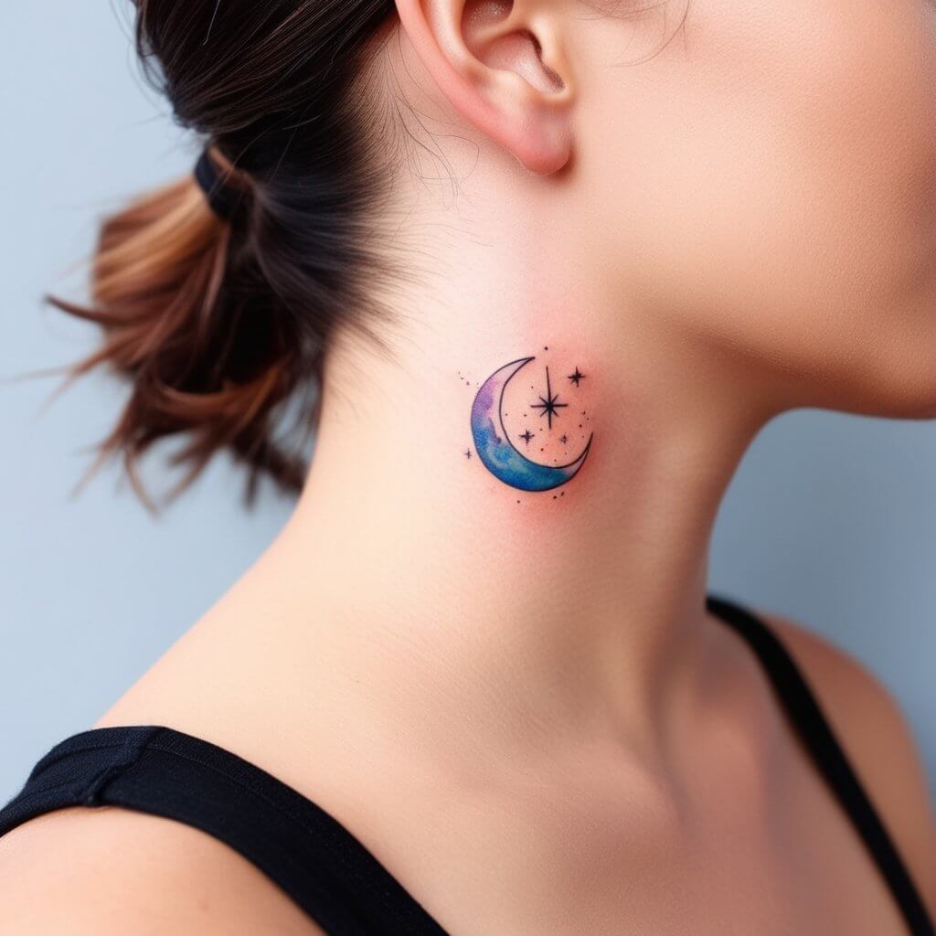 moon and stars tattoos (72)