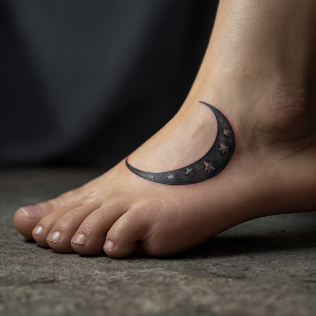 moon and stars tattoos (90)