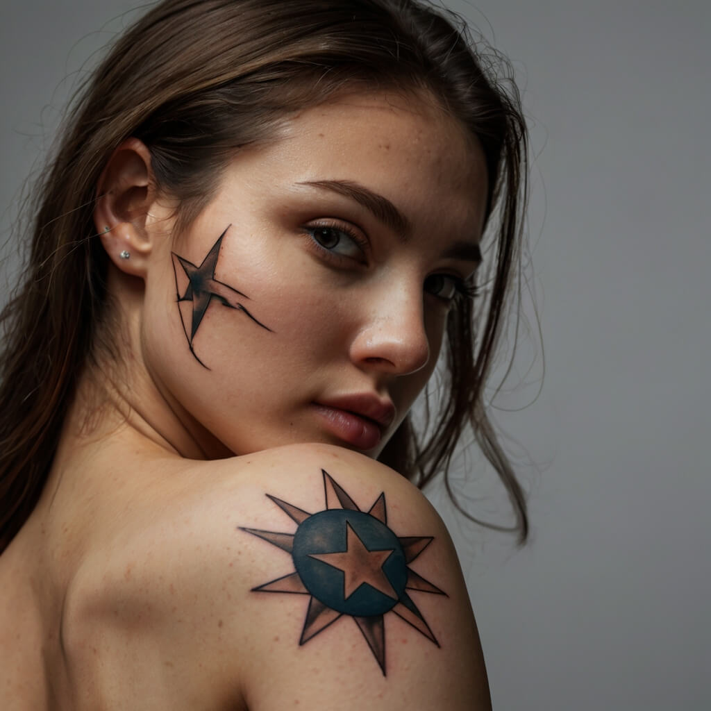 moon and stars tattoos (92)