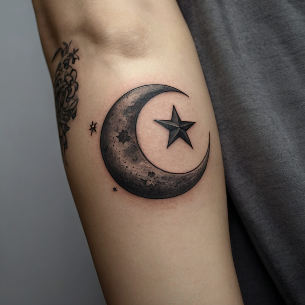 moon and stars tattoos (96)