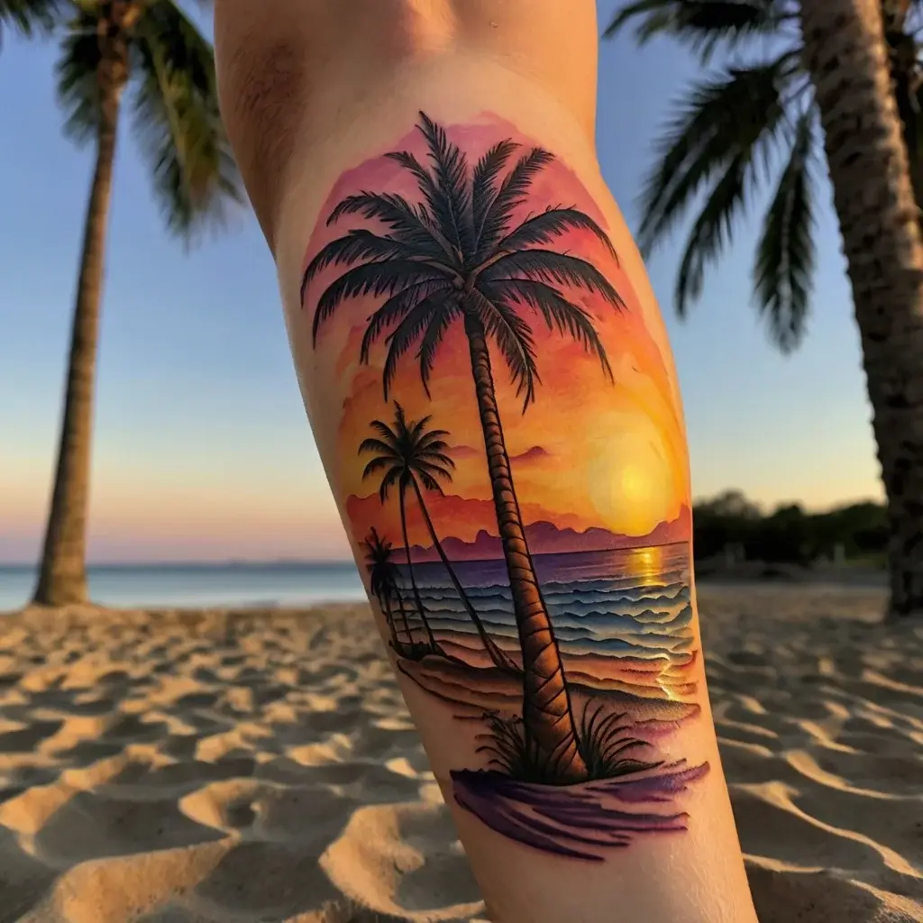 palm tree tattoos (46)