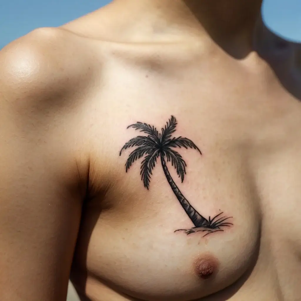 palm tree tattoos (61)