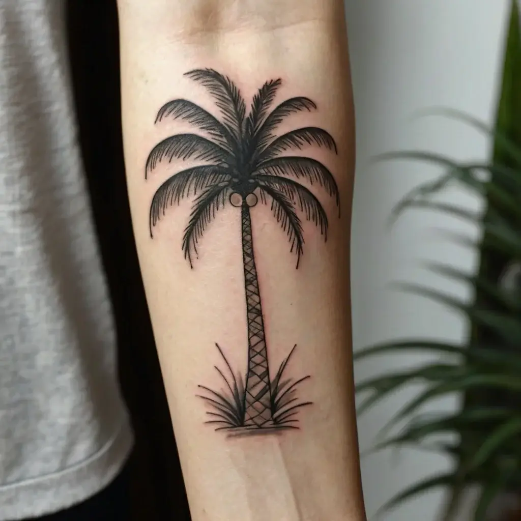 palm tree tattoos (63)