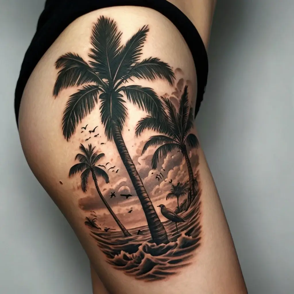 palm tree tattoos (67)