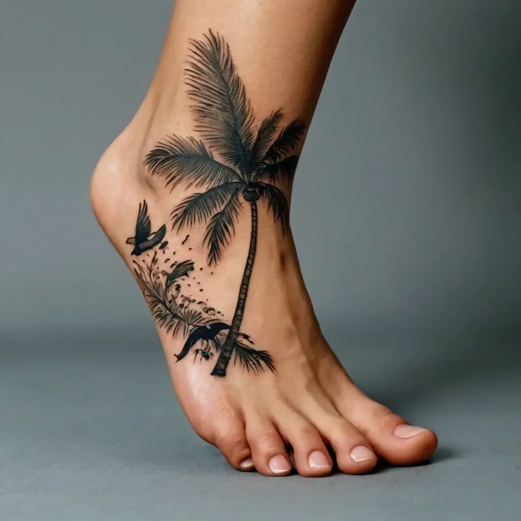 palm tree tattoos (74)