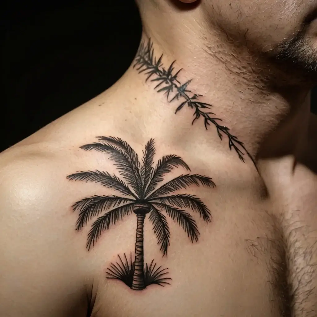 palm tree tattoos (75)