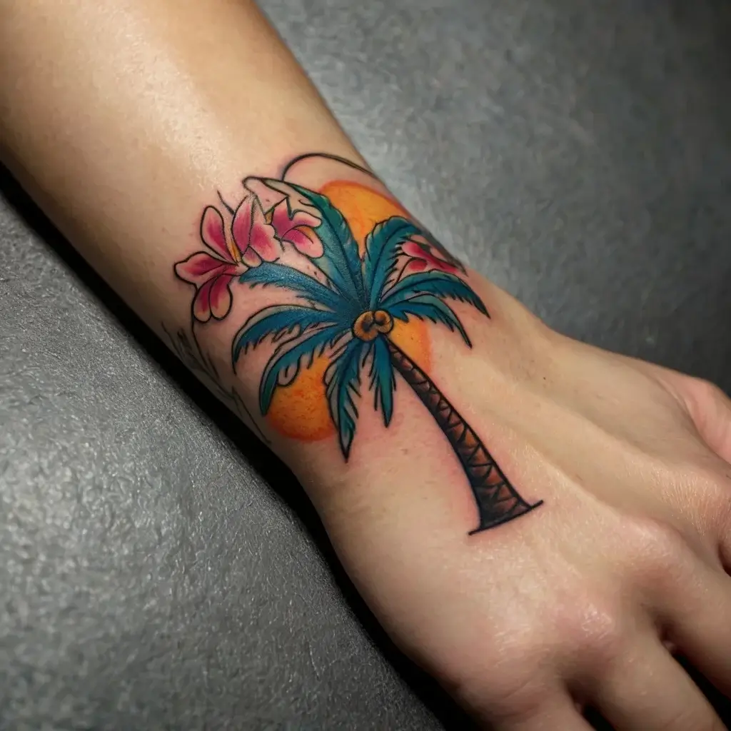 palm tree tattoos (85)