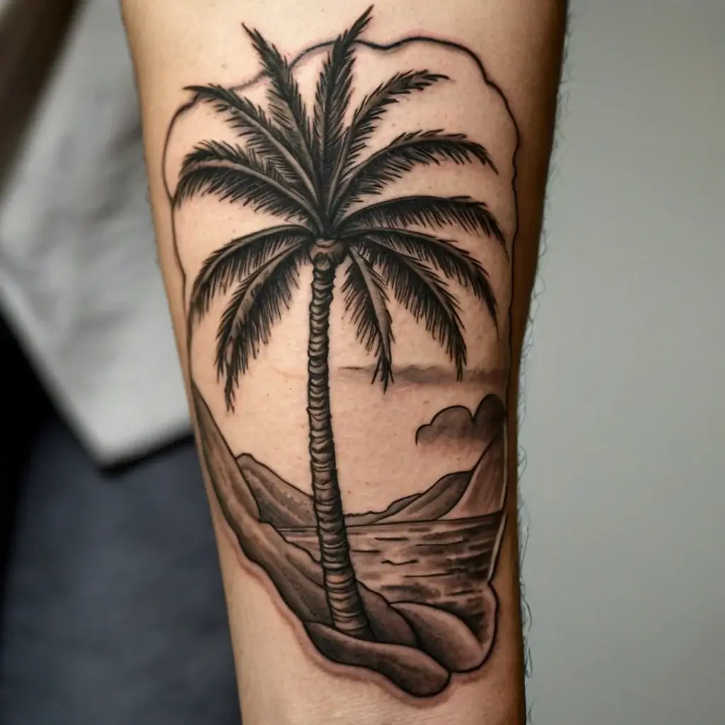 palm tree tattoos (98)