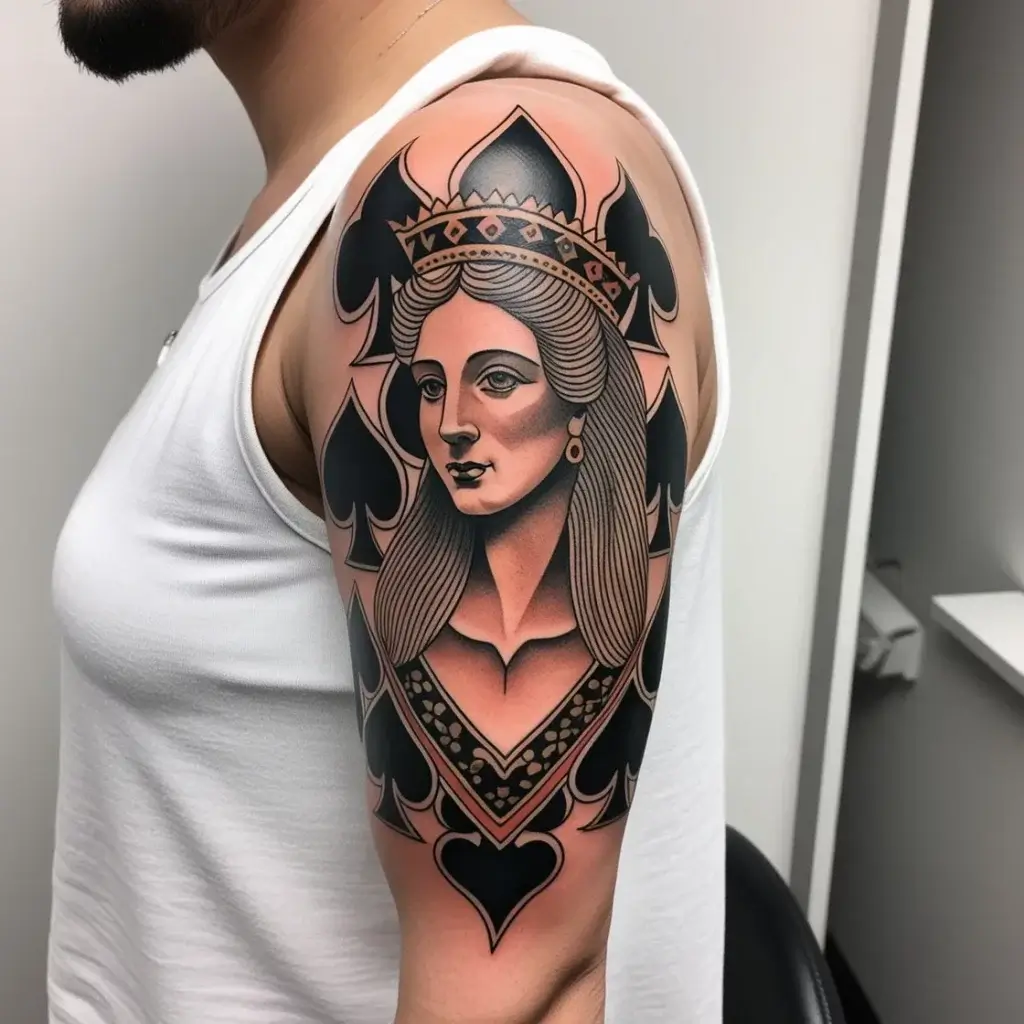 queen of spades tattoos (100)