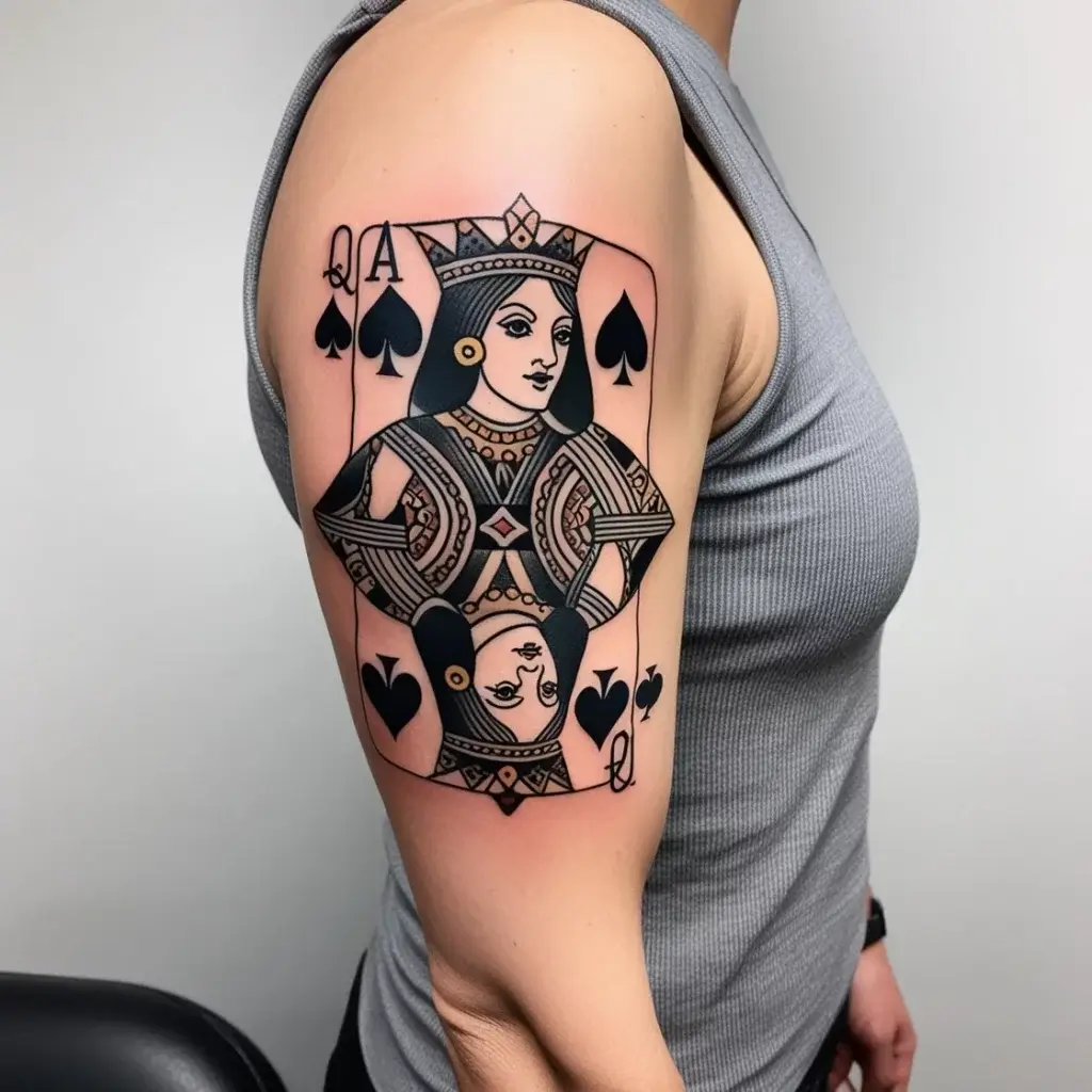 queen of spades tattoos (102)