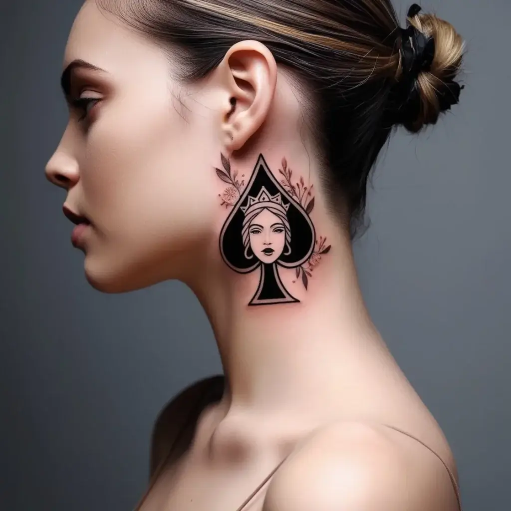 queen of spades tattoos (15)