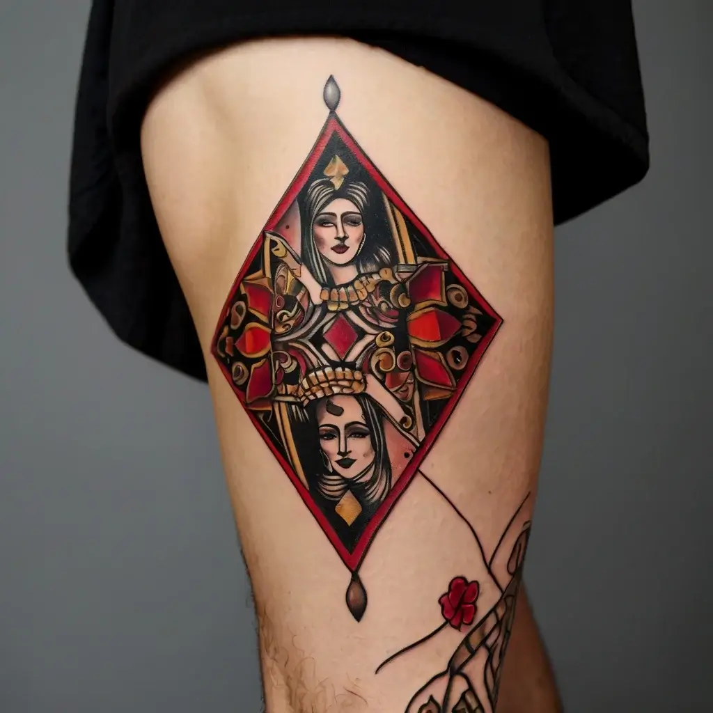 queen of spades tattoos (22)