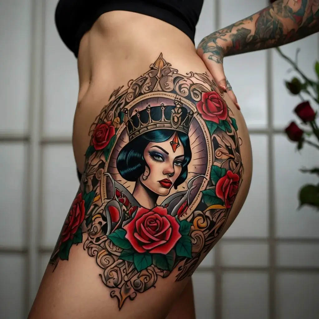 queen of spades tattoos (28)