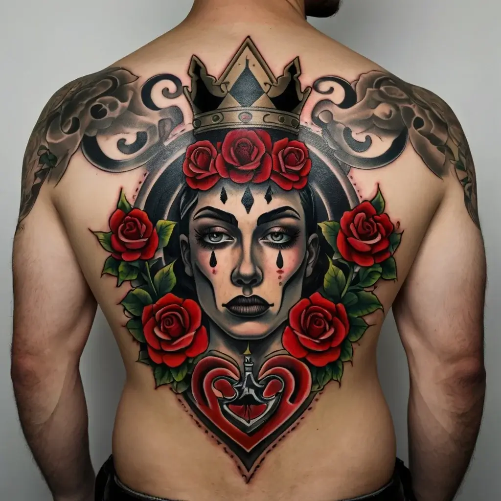 queen of spades tattoos (33)