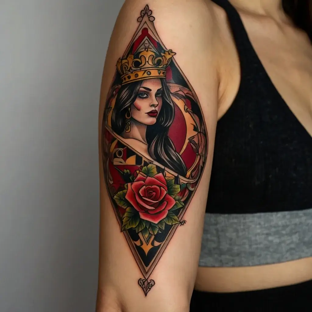 queen of spades tattoos (35)