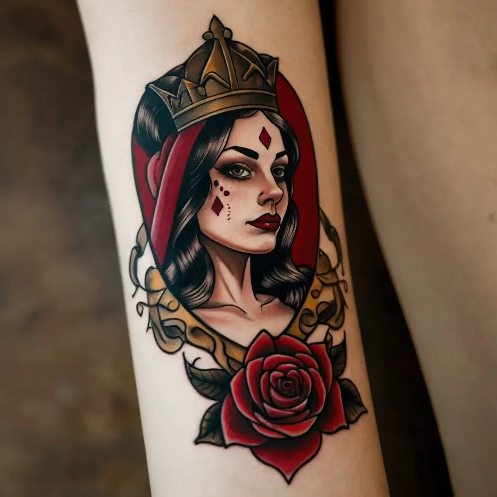 queen of spades tattoos (36)