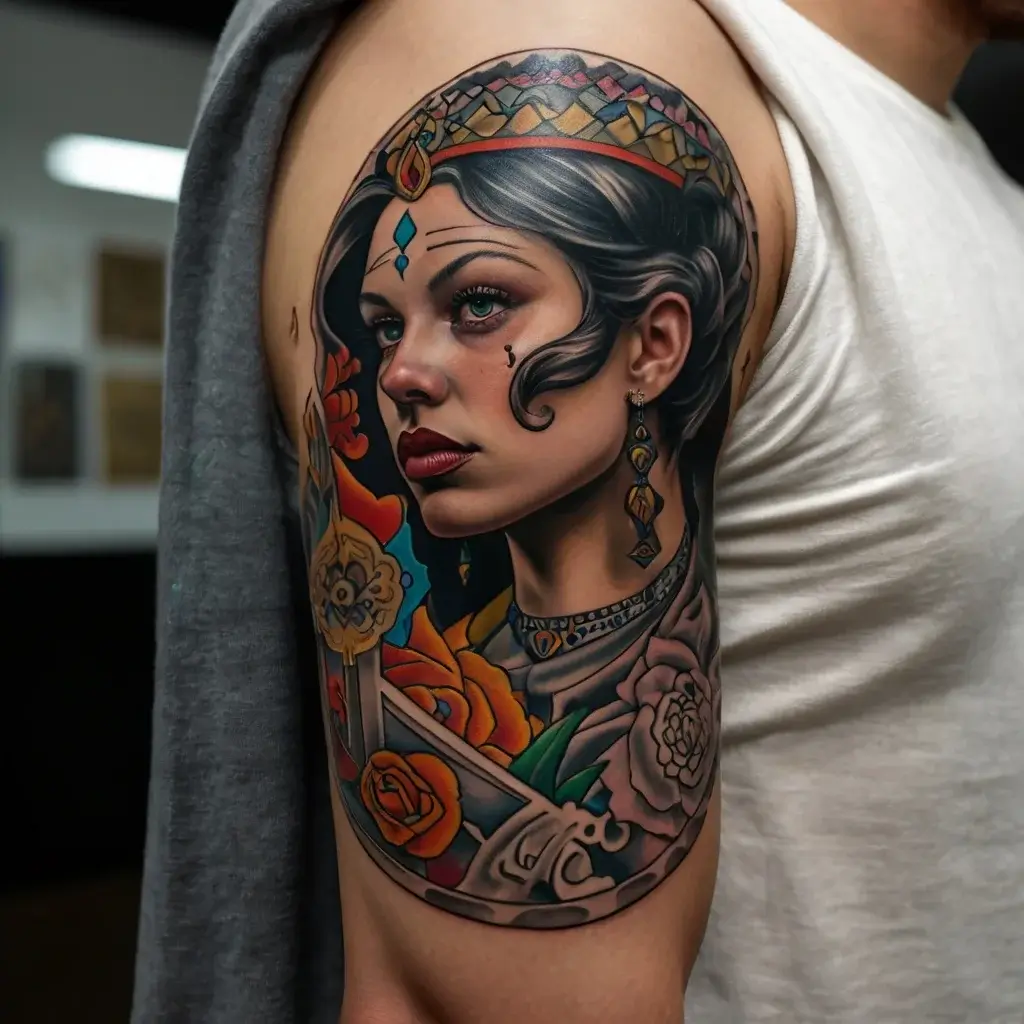 queen of spades tattoos (38)