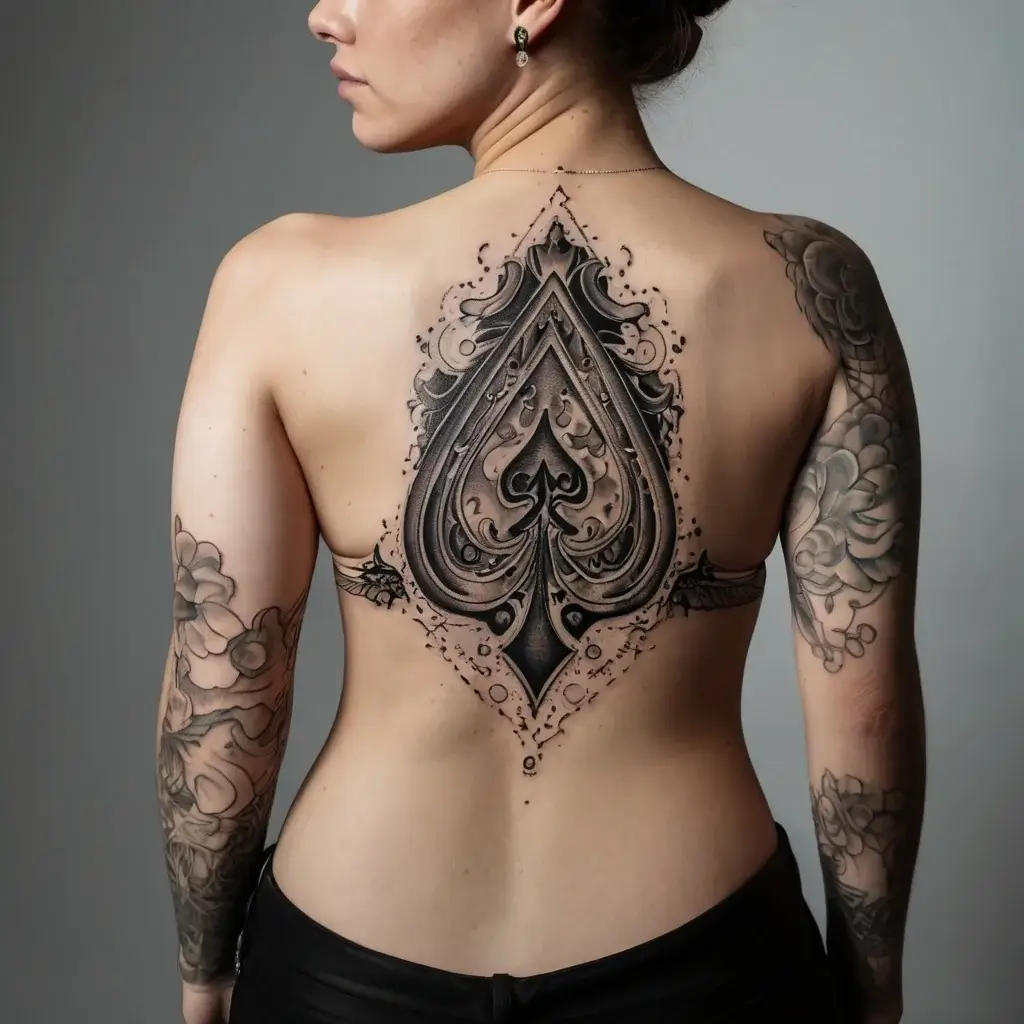 queen of spades tattoos (40)