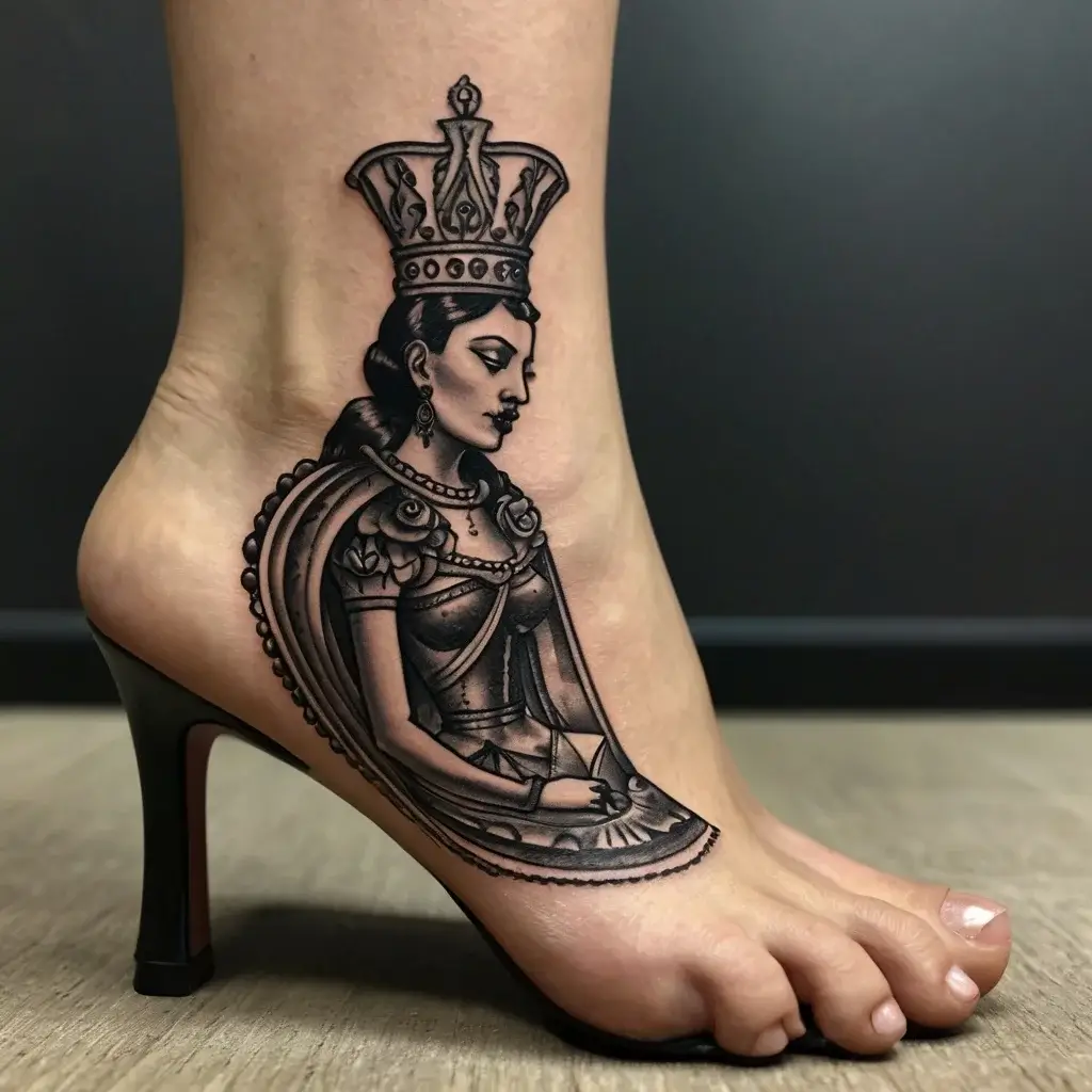 queen of spades tattoos (44)