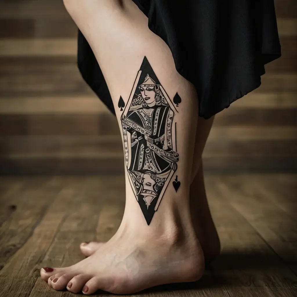 queen of spades tattoos (46)