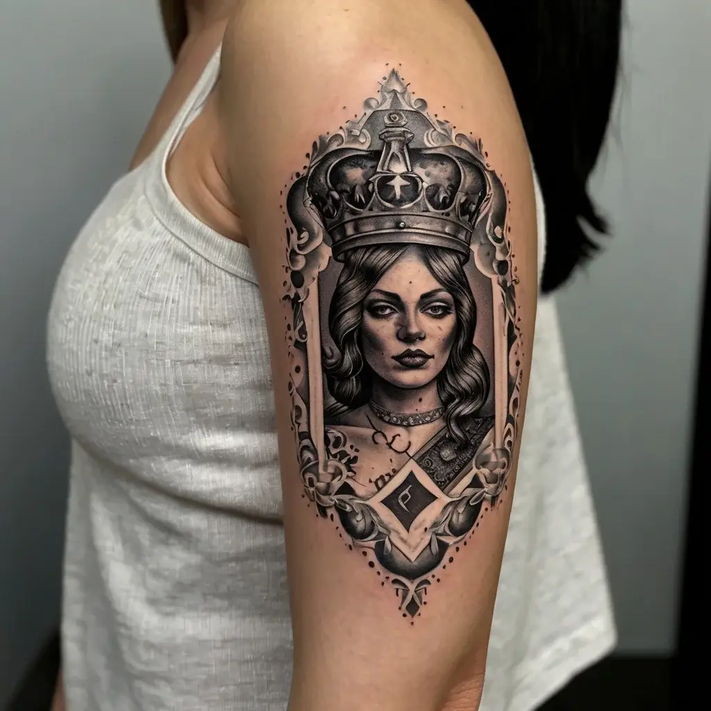 queen of spades tattoos (53)