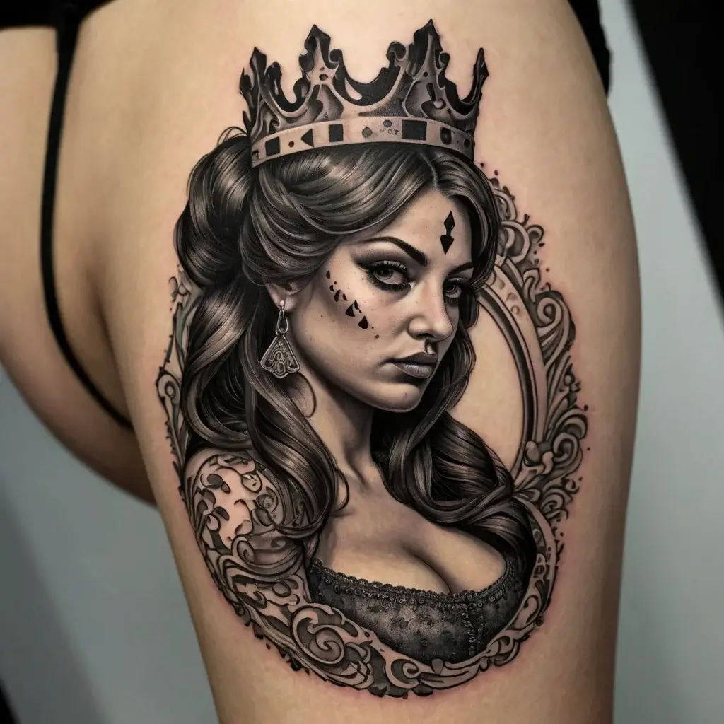 queen of spades tattoos (54)