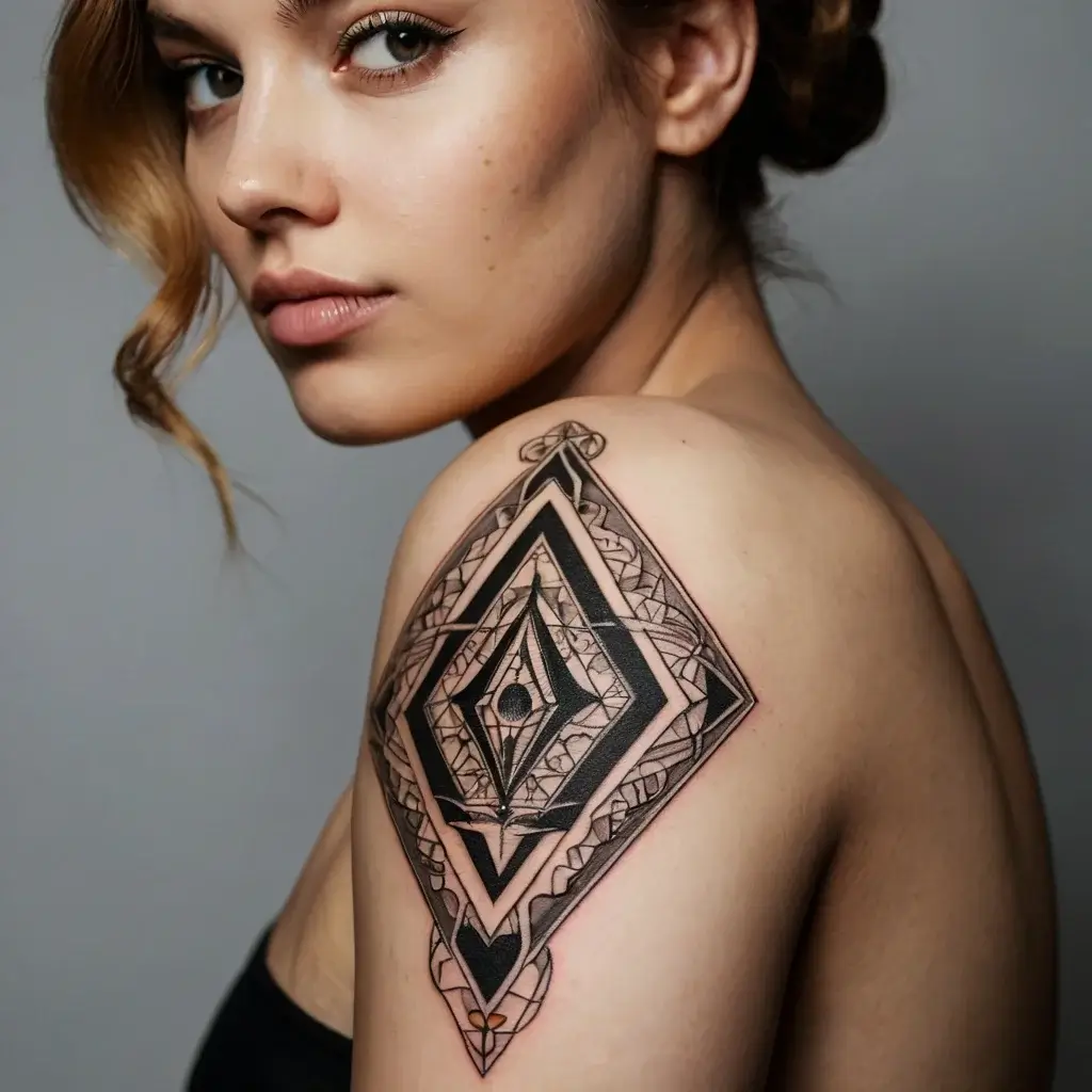 queen of spades tattoos (57)