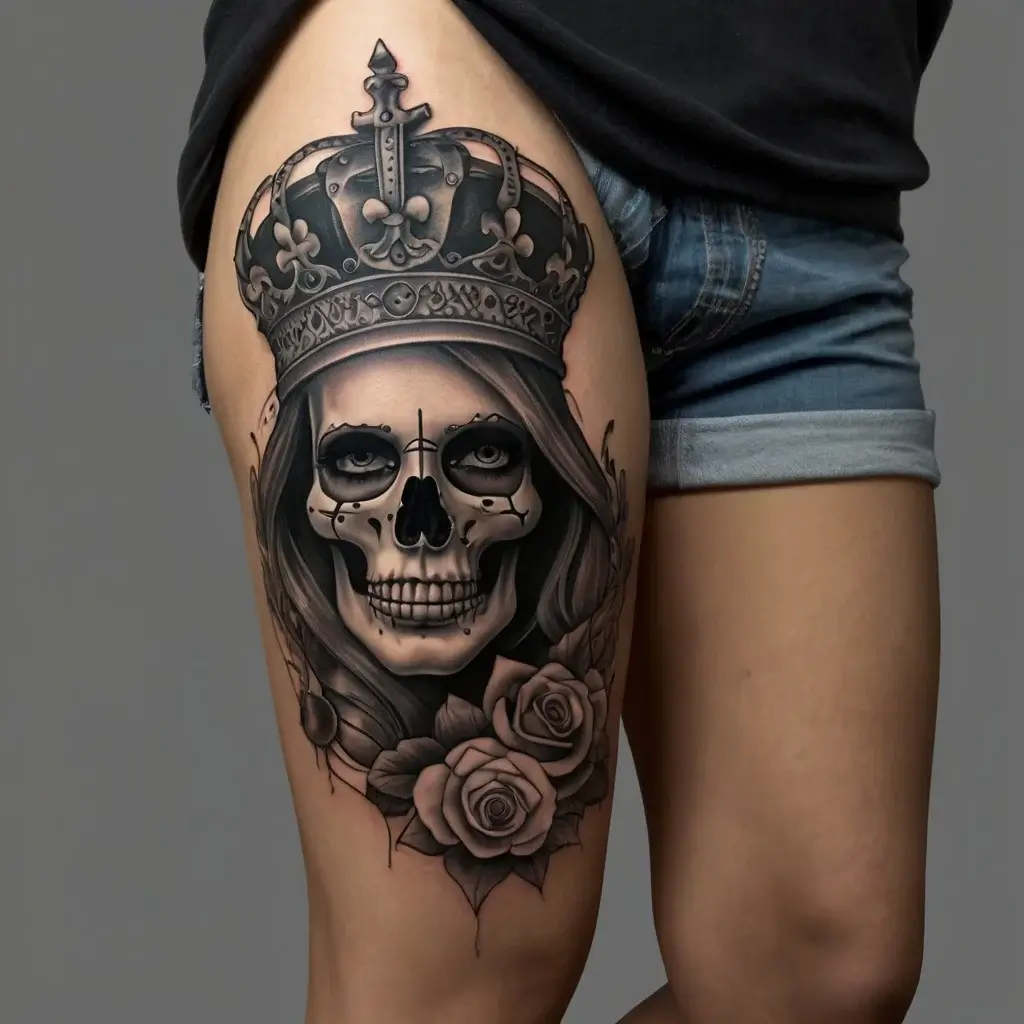 queen of spades tattoos (6)