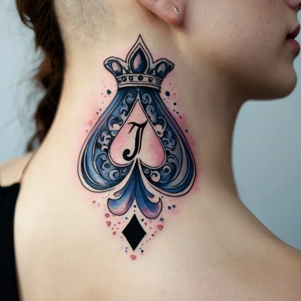 queen of spades tattoos (66)