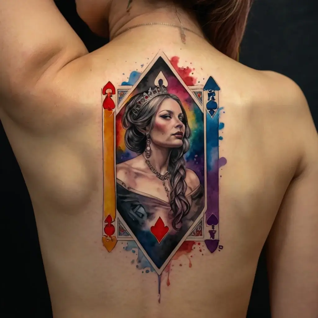 queen of spades tattoos (68)