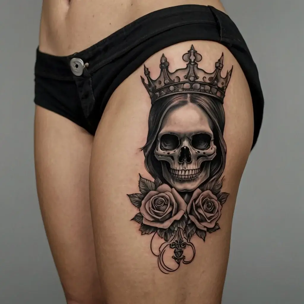 queen of spades tattoos (7)