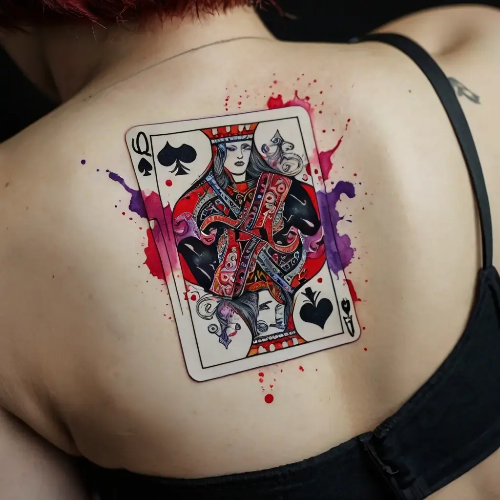 queen of spades tattoos (72)