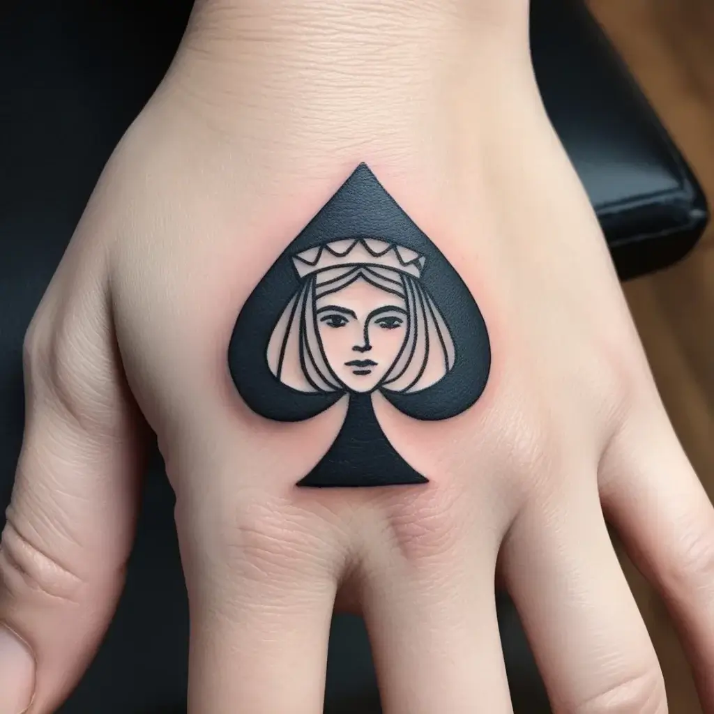 queen of spades tattoos (82)