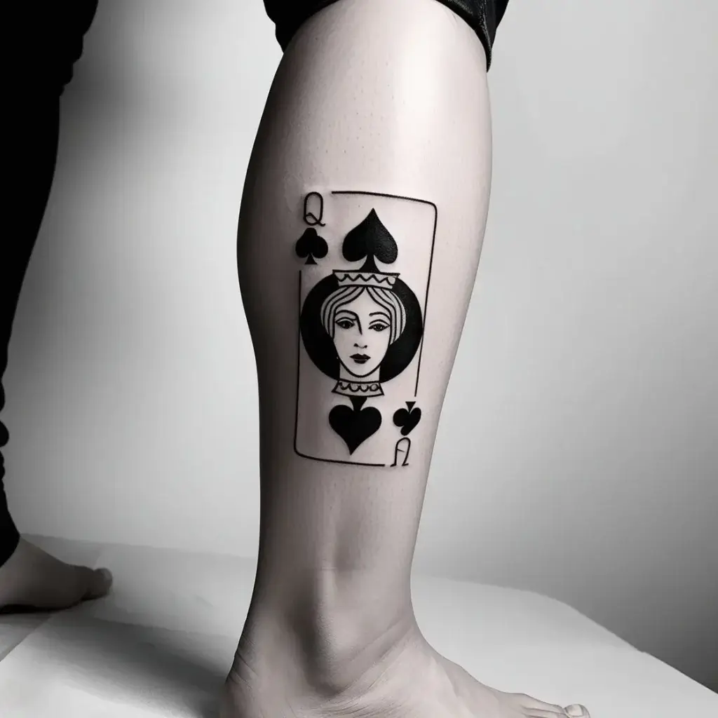 queen of spades tattoos (84)