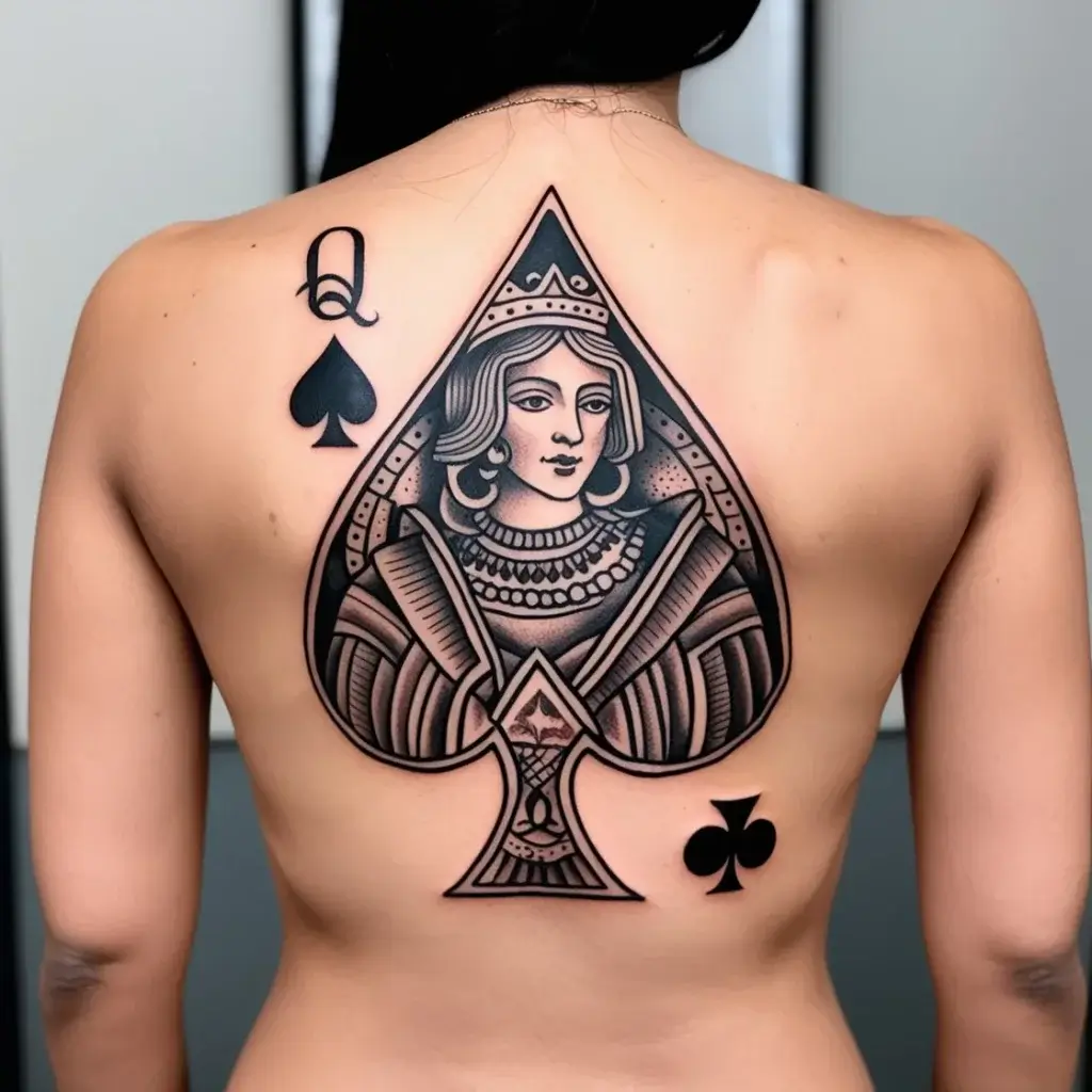 queen of spades tattoos (92)