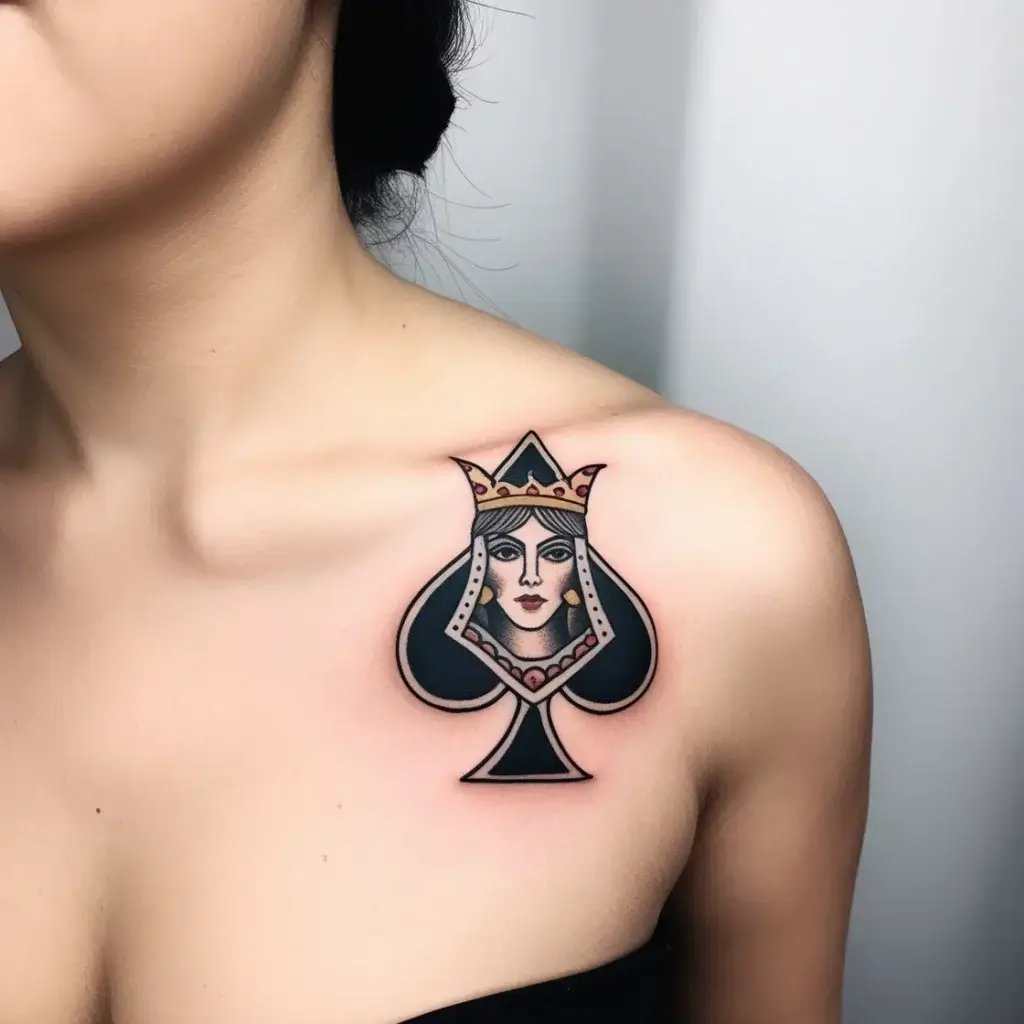 queen of spades tattoos (96)