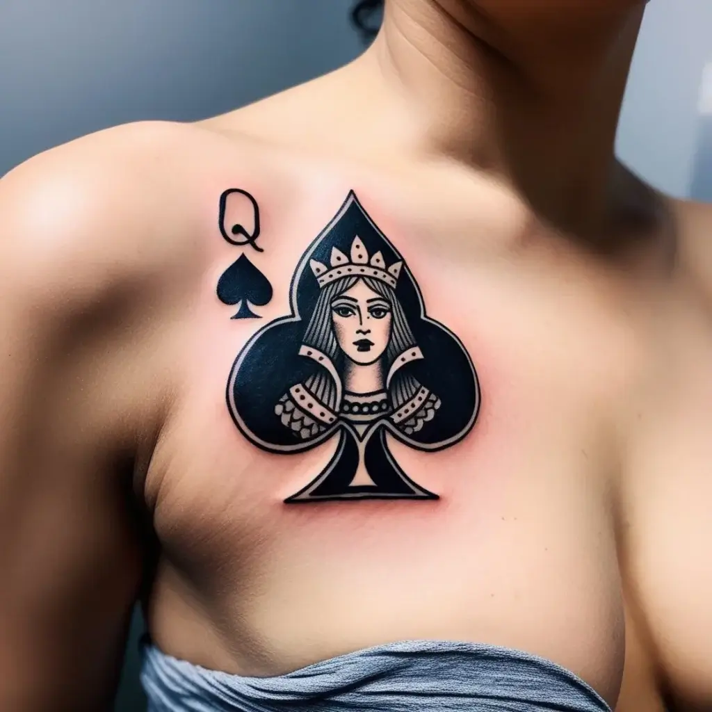 queen of spades tattoos (97)