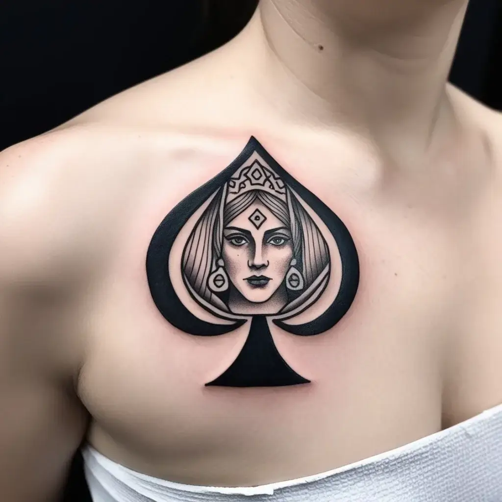 queen of spades tattoos (98)