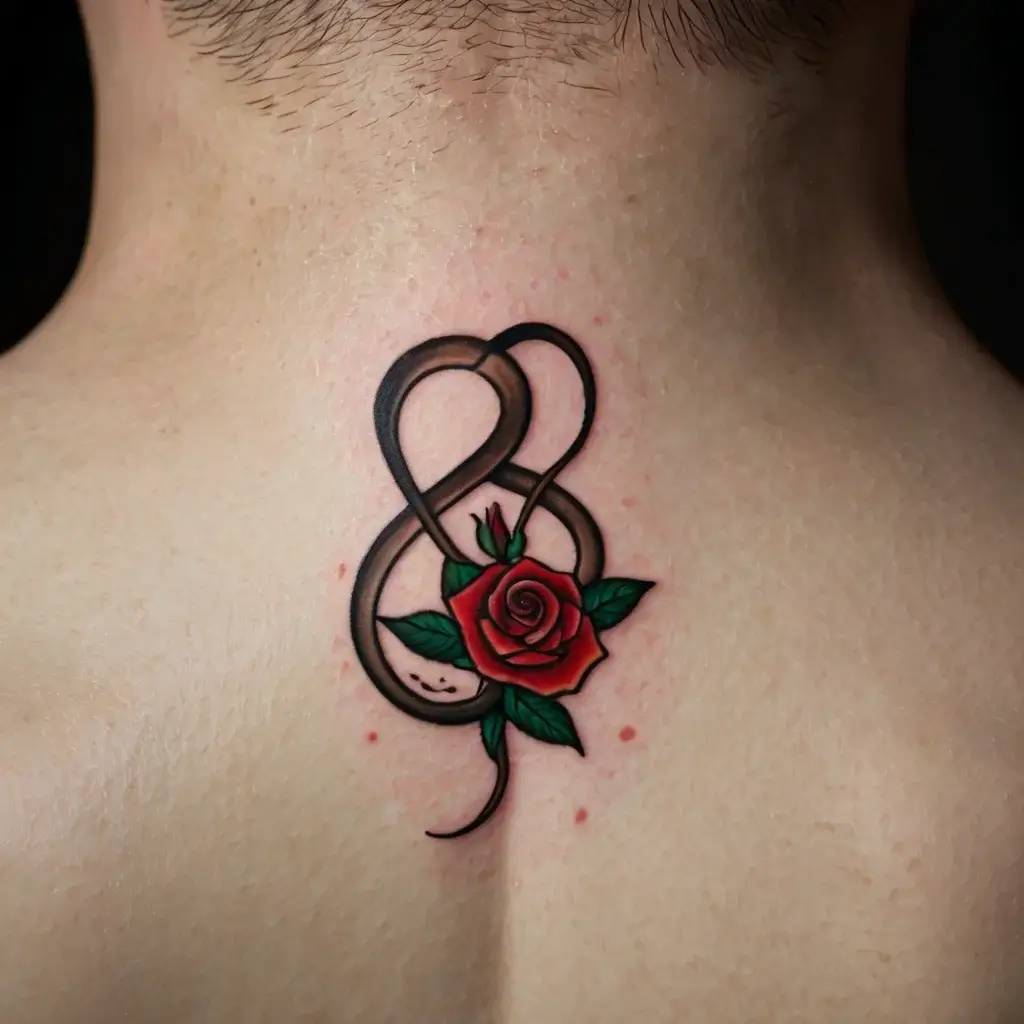 rose and snake tattoos (8)