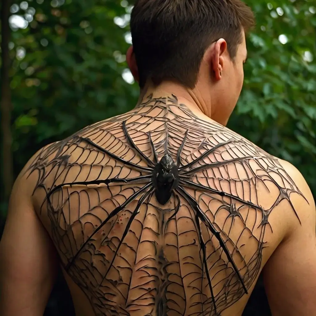 spider web tattoos (10)