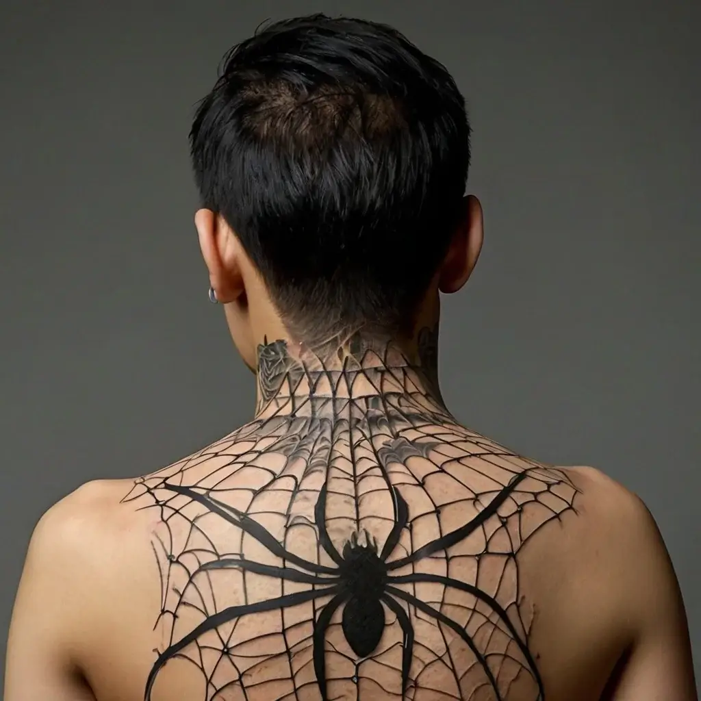 spider web tattoos (11)