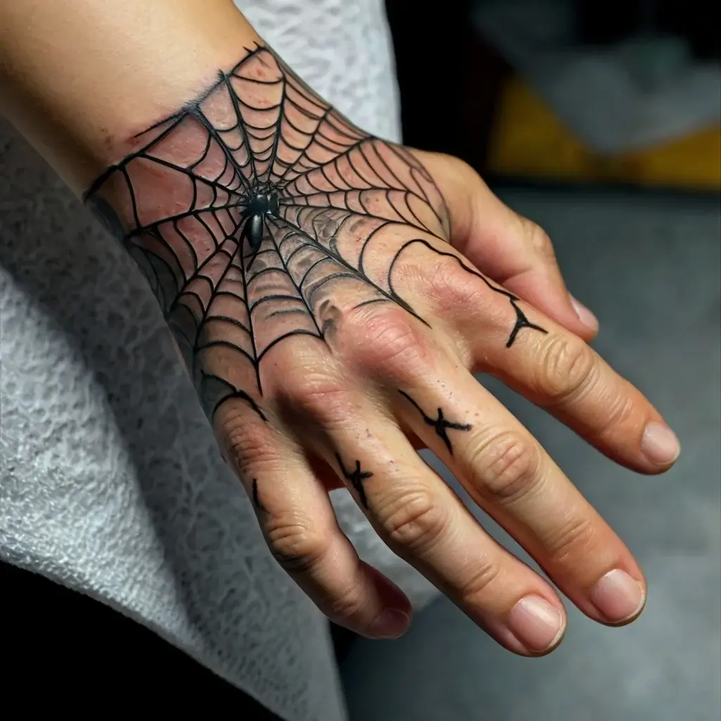 spider web tattoos (12)