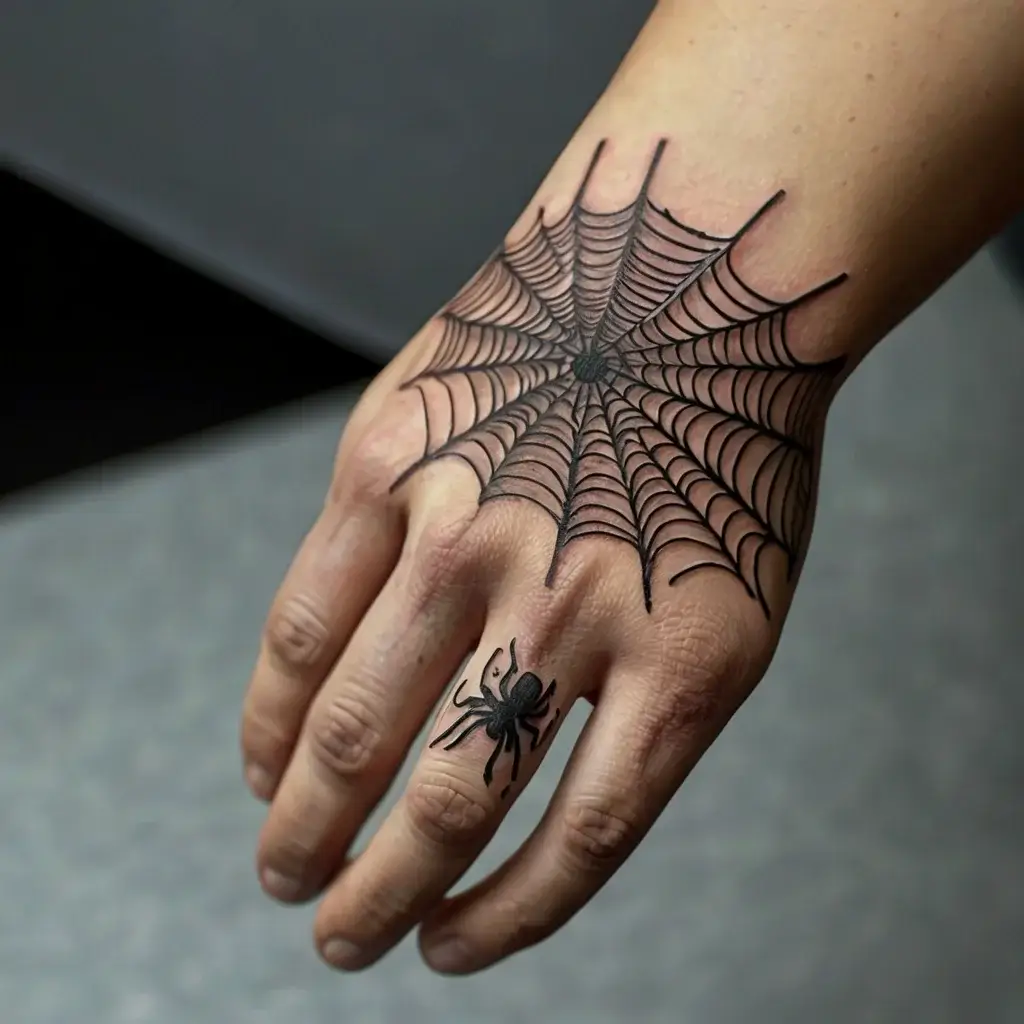 spider web tattoos (13)