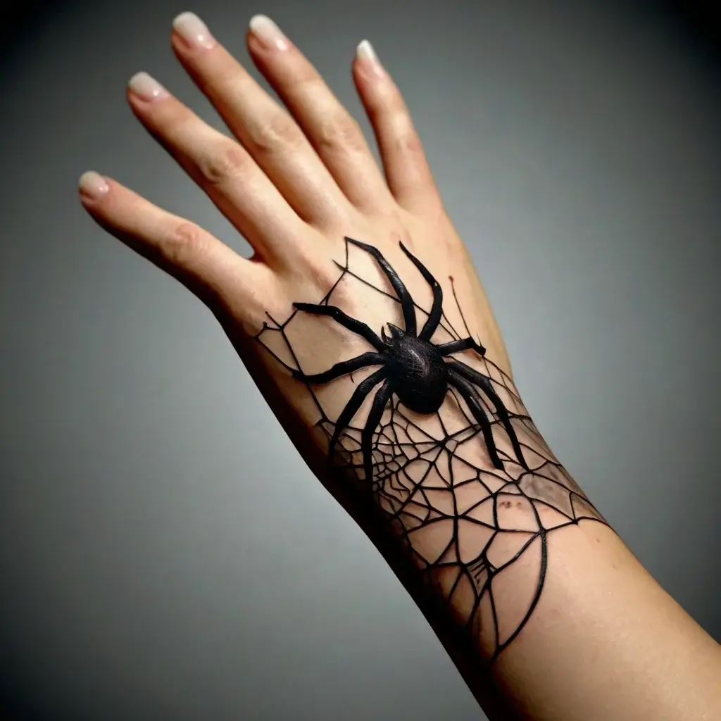 spider web tattoos (14)