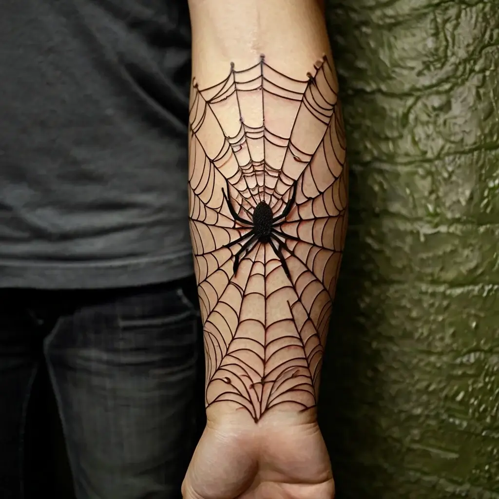 spider web tattoos (15)