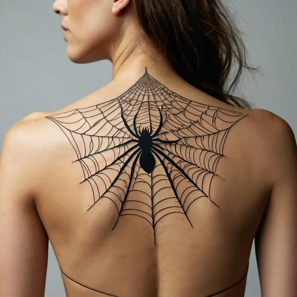 spider web tattoos (19)