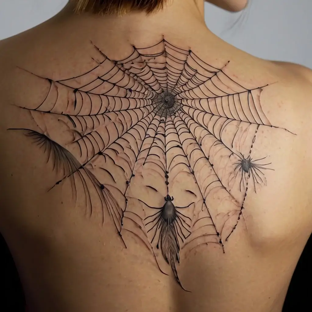 spider web tattoos (20)